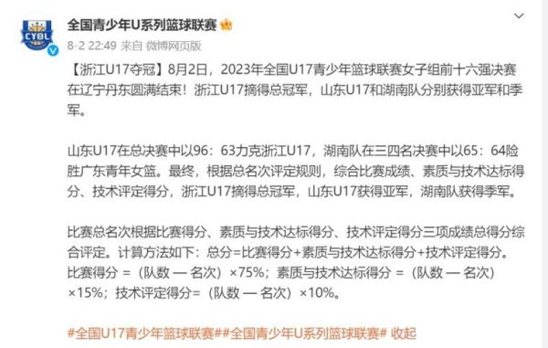 华体会体育app 姚明回应U17联赛名次争议:提出一系列修改计划